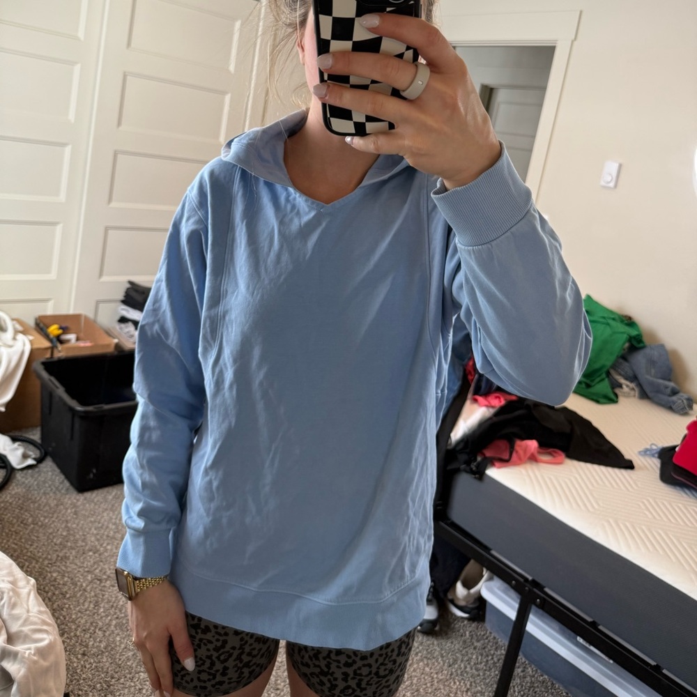 Athleta Light Blue Hoodie